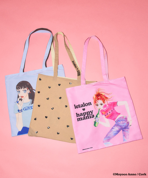 LE TALON（ルタロン）の「LE TALON×HAPPY MANIA リバーシブルトート（トートバッグ・レディース・ピンク/サックスブルー/イエロー・FREE）」の11枚目の写真