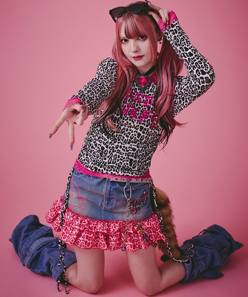 GALFY(ガルフィー)の「【GALFY/ガルフィー】ギラギャル2WAYワンピ(ワンピース・レディース・ホワイト系その他/ブラック系その他/ベージュ系その他/ピンク系その他・FREE)」の1枚目の写真