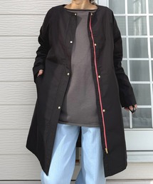 Q（キュー）の「ノーカラーツイルコート（テーラードジャケット）」