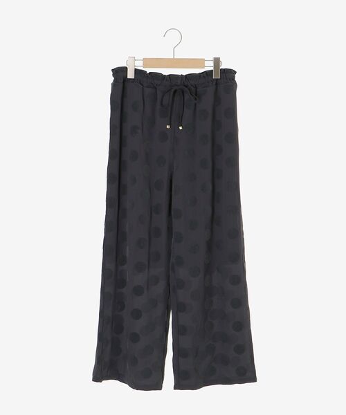 le.coeur blanc（ルクールブラン）の「《WEB限定アイテム》フロッキードットイージーパンツ（その他パンツ・レディース・ブラック/チャコールグレー・38）」の20枚目の写真
