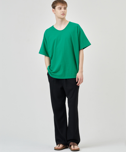THE-ABON（エイボン）の「ピンパターンスパンワイドバンディングパンツブラック（その他パンツ・メンズ・ブラック・M/L/2XL/XL）」の4枚目の写真