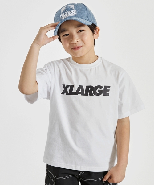 XLARGE KIDS（エクストララージキッズ）の「スタンダードロゴ半袖Tシャツ（Tシャツ/カットソー・キッズ・グリーン/ホワイト/ブルー/ブラック・110cm/100cm/130cm/120cm/140cm/90cm/80ｃｍ）」の8枚目の写真