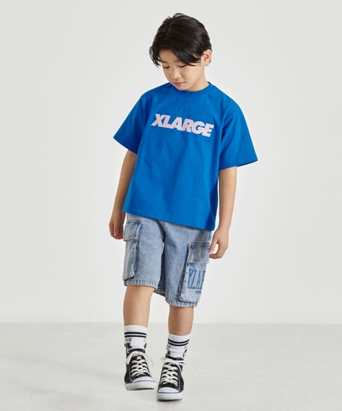 XLARGE KIDS（エクストララージキッズ）の「スタンダードロゴ半袖Tシャツ（Tシャツ/カットソー・キッズ・グリーン/ホワイト/ブルー/ブラック・110cm/100cm/130cm/120cm/140cm/90cm/80ｃｍ）」の11枚目の写真