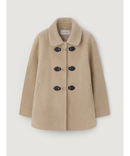 BEMUSE MANSION(ビミューズマンション)の「Clasp half coat - Beige(テーラードジャケット・レディース・その他・FREE)」の4枚目の写真