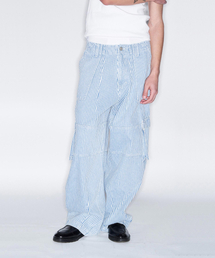 FROM ARLES（フロムアルル）の「ワイドペインターデニムパンツ / ストライプ（デニムパンツ）」