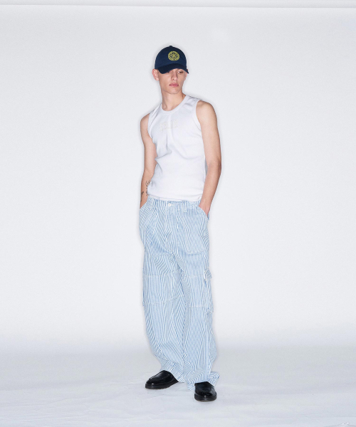 FROM ARLES(フロムアルル)の「ワイドペインターデニムパンツ / ストライプ(デニムパンツ・メンズ・ストライプ・M/L)」の3枚目の写真