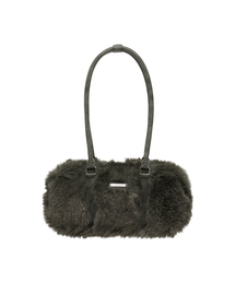AMES FUR SHOULDER BAG CHARCOAL