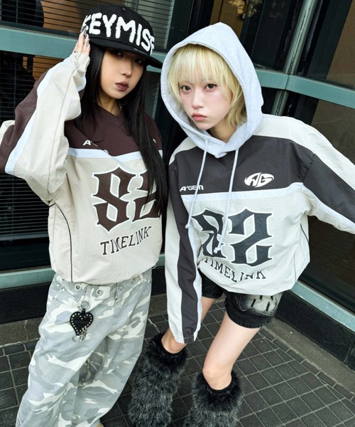 A'gem(エージェム)の「A'GEM/9 × .kom 『A'GEM/エージェム』ピステシャツ(Tシャツ/カットソー・メンズ・ライトグレー/ブラック/ベージュ・FREE)」の12枚目の写真