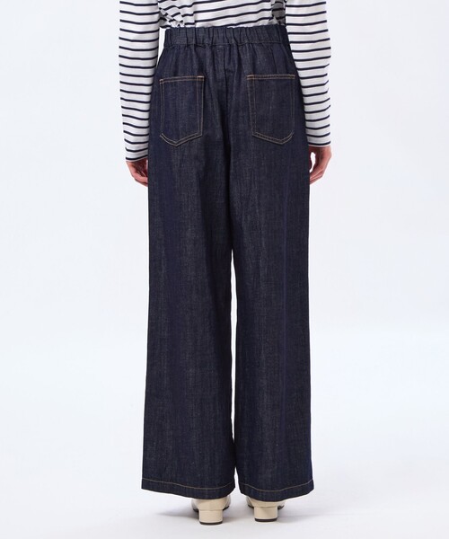 MACKINTOSH PHILOSOPHY（ﾏｯｷﾝﾄｯｼｭ ﾌｨﾛｿﾌｨｰ）の「【LEE4月号/蛯原友里さん着用】コットンリネンデニムマリンパンツ（デニムパンツ・レディース・ダークネイビー/ブルー・38/36/40）」の9枚目の写真