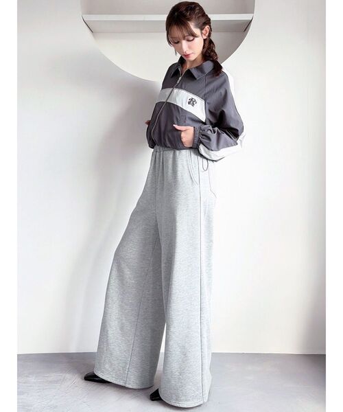 RESEXXY（リゼクシー）の「レイヤードスウェットパンツ（その他パンツ・レディース・ブラック/グレー/チャコールグレー・FREE）」の14枚目の写真