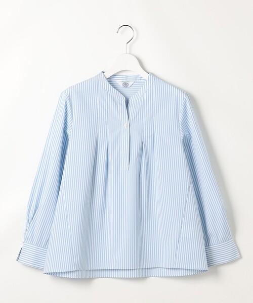 J.PRESS(ジェイプレス)の「【WEB限定カラーあり】コンパクトエステネージュ スキッパー ブラウス(シャツ/ブラウス・レディース・サックスブルー系1/ピンク系1/ブラウン系3/サックスブルー系2/ネイビー系3・11/9)」の20枚目の写真