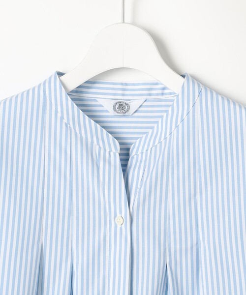 J.PRESS(ジェイプレス)の「【WEB限定カラーあり】コンパクトエステネージュ スキッパー ブラウス(シャツ/ブラウス・レディース・サックスブルー系1/ピンク系1/ブラウン系3/サックスブルー系2/ネイビー系3・11/9)」の18枚目の写真
