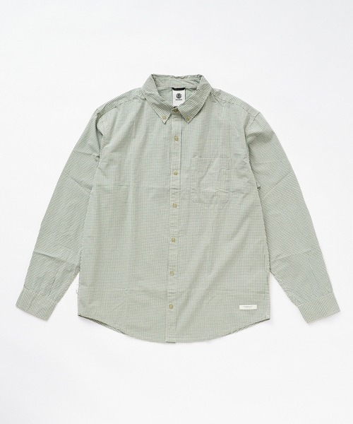 ELEMENT(エレメント)の「ELEMENT メンズ REGULAR MONOGRAM SS 半袖シャツ 【2026年春夏モデル】(シャツ/ブラウス・メンズ・グリーン系その他/ブルー系その他・X-LARGE/LARGE/MEDIUM)」の2枚目の写真