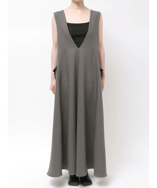 ELENDEEK（エレンディーク）の「バックベルトAラインワンピース（ワンピース・レディース・ブラック/アイボリー/グレー・02/01）」の15枚目の写真