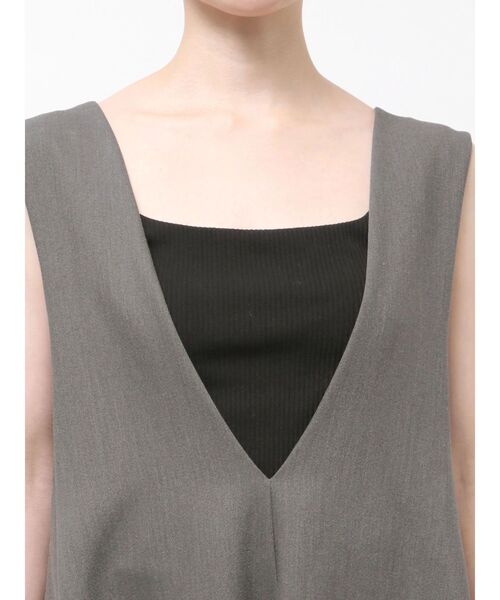 ELENDEEK（エレンディーク）の「バックベルトAラインワンピース（ワンピース・レディース・ブラック/アイボリー/グレー・02/01）」の18枚目の写真