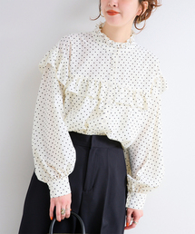 B.C STOCK｜ベーセーストック（レディース）のシャツ/ブラウス（ドット