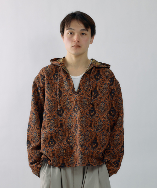 JOURNAL STANDARD J.S HOMESTEAD（ジャーナルスタンダードホームステッド）の「J.S.Homestead / ペイズリー ジャガード バハ フーディ（シャツ/ブラウス・メンズ・ブルー系その他/コバルトブルー・LARGE/MEDIUM）」の19枚目の写真