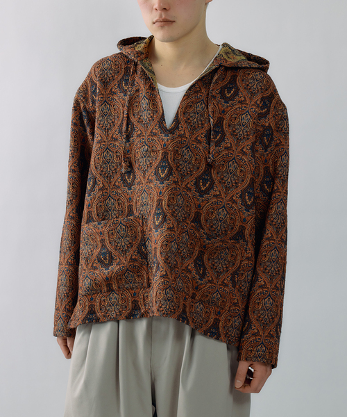 JOURNAL STANDARD J.S HOMESTEAD（ジャーナルスタンダードホームステッド）の「J.S.Homestead / ペイズリー ジャガード バハ フーディ（シャツ/ブラウス・メンズ・ブルー系その他/コバルトブルー・LARGE/MEDIUM）」の20枚目の写真