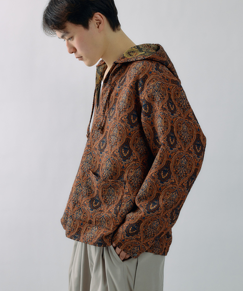 JOURNAL STANDARD J.S HOMESTEAD（ジャーナルスタンダードホームステッド）の「J.S.Homestead / ペイズリー ジャガード バハ フーディ（シャツ/ブラウス・メンズ・ブルー系その他/コバルトブルー・LARGE/MEDIUM）」の21枚目の写真