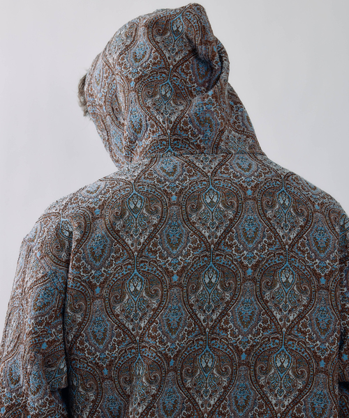 JOURNAL STANDARD J.S HOMESTEAD（ジャーナルスタンダードホームステッド）の「J.S.Homestead / ペイズリー ジャガード バハ フーディ（シャツ/ブラウス・メンズ・ブルー系その他/コバルトブルー・LARGE/MEDIUM）」の4枚目の写真