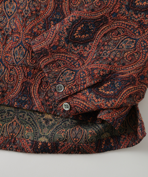 JOURNAL STANDARD J.S HOMESTEAD（ジャーナルスタンダードホームステッド）の「J.S.Homestead / ペイズリー ジャガード バハ フーディ（シャツ/ブラウス・メンズ・ブルー系その他/コバルトブルー・LARGE/MEDIUM）」の8枚目の写真