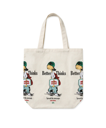 BROWNBREATH（ブラウンブレス）の「BXP BETTER THINKS TOTE BAG - IVORY（チャーム）」