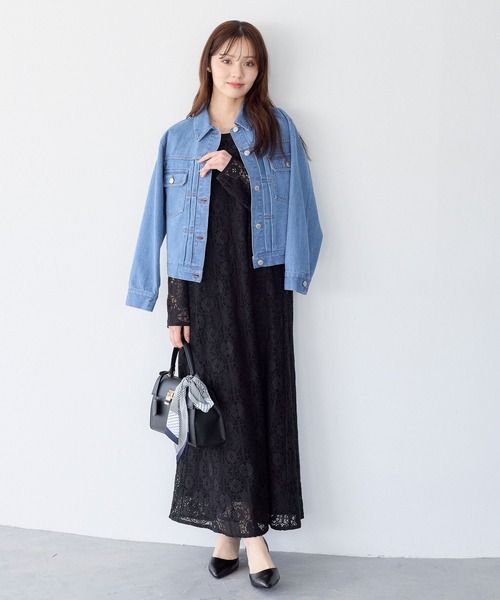 Andemiu(アンデミュウ)の「レースワンピース640988(ワンピース・レディース・アイボリー/ブラック・FREE)」の5枚目の写真