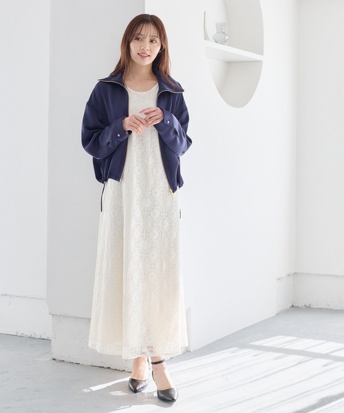 Andemiu(アンデミュウ)の「レースワンピース640988(ワンピース・レディース・アイボリー/ブラック・FREE)」の10枚目の写真