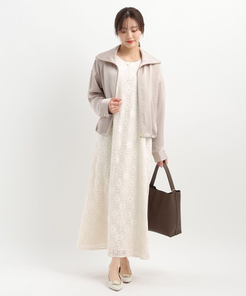 Andemiu(アンデミュウ)の「レースワンピース640988(ワンピース・レディース・アイボリー/ブラック・FREE)」の13枚目の写真