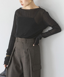 Noble | 《追加》シアークレープジャージロングTシャツ(Tシャツ/カットソー)