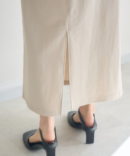 KATHARINE ROSS（キャサリンロス）の「【KATHARINE ROSS】トリコットリブスカート（スカート・レディース・ベージュ/チャコールグレー・FREE）」の12枚目の写真