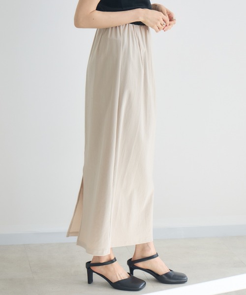 KATHARINE ROSS（キャサリンロス）の「【KATHARINE ROSS】トリコットリブスカート（スカート・レディース・ベージュ/チャコールグレー・FREE）」の17枚目の写真