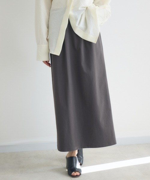 KATHARINE ROSS（キャサリンロス）の「【KATHARINE ROSS】トリコットリブスカート（スカート・レディース・ベージュ/チャコールグレー・FREE）」の5枚目の写真