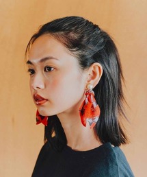 mensha!（メンシャ）の「ｍｅｎｓｈａ！ヴィンテージライクな　ガーゼスカーフ風２‐ＷＡＹイヤアクセ（ピアス（両耳用））」