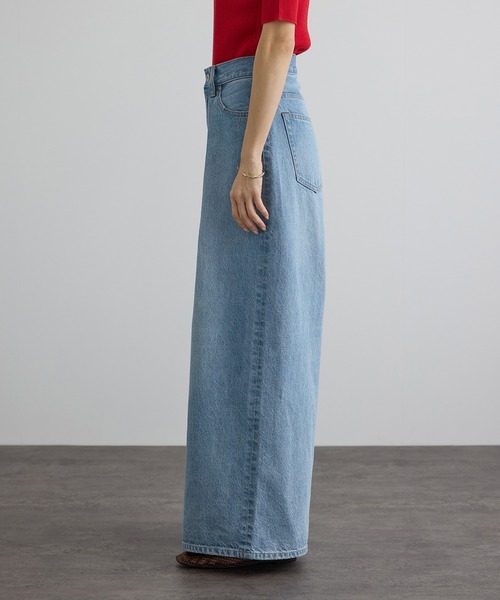 SALON adam et rope'（サロン アダム エ ロペ）の「【WEB限定】フロントタックデニムパンツ（デニムパンツ・レディース・サックスブルー/ブルー系その他4・M/S）」の8枚目の写真