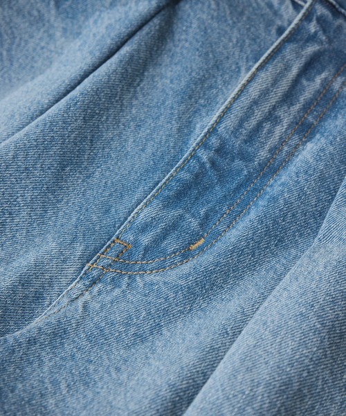 SALON adam et rope'（サロン アダム エ ロペ）の「【WEB限定】フロントタックデニムパンツ（デニムパンツ・レディース・サックスブルー/ブルー系その他4・M/S）」の15枚目の写真