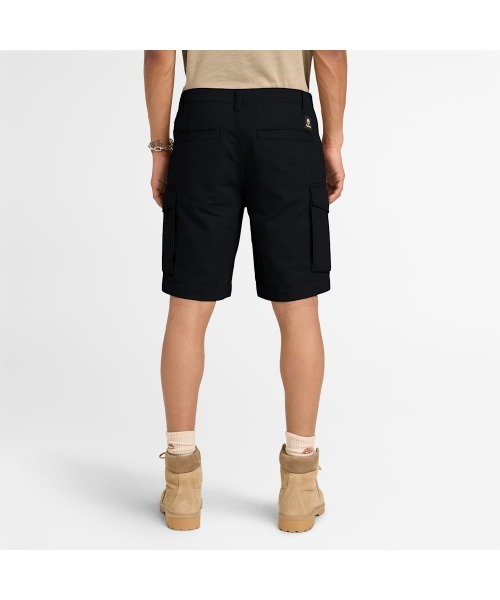 Timberland(ティンバーランド)の「キャンバス カーゴ ショーツ ユニセックス(カーゴパンツ・メンズ・ブラック・30inch/32inch/34inch/36inch/38inch)」の3枚目の写真