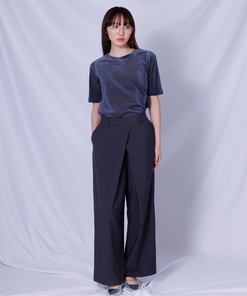 DRAW(ドロー)の「DRAW(ドロー) /フロントクロスパンツ(その他パンツ・レディース・ベージュ/グレー・M/L)」の4枚目の写真