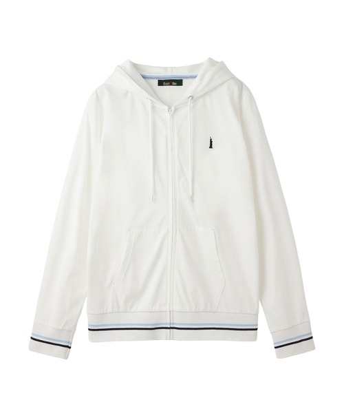 EASTBOY（イーストボーイ）の「パーカー ジップ 長袖 スウェット トレーナー 女子 制服 学生服 中学 高校 スクール（パーカー・キッズ・オフホワイト/ネイビー/ライトグレー・11号/9号）」の2枚目の写真