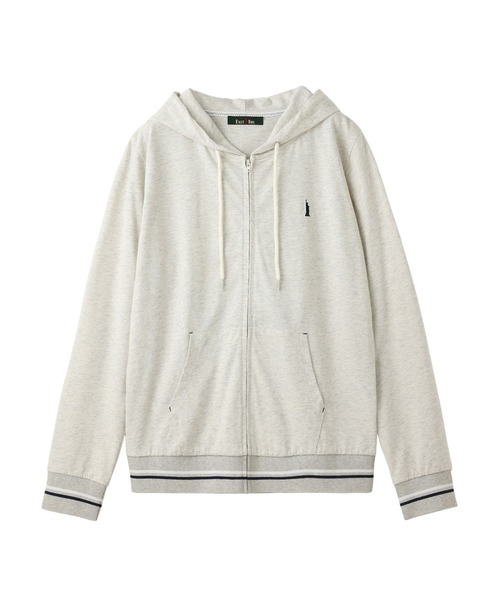 EASTBOY（イーストボーイ）の「パーカー ジップ 長袖 スウェット トレーナー 女子 制服 学生服 中学 高校 スクール（パーカー・キッズ・オフホワイト/ネイビー/ライトグレー・11号/9号）」の4枚目の写真