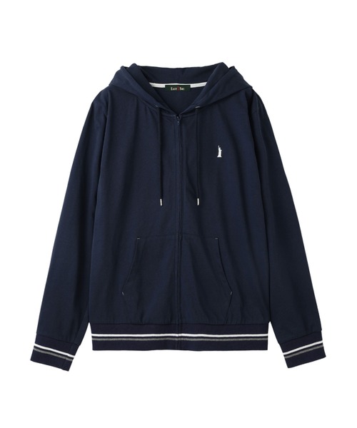 EASTBOY（イーストボーイ）の「パーカー ジップ 長袖 スウェット トレーナー 女子 制服 学生服 中学 高校 スクール（パーカー・キッズ・オフホワイト/ネイビー/ライトグレー・11号/9号）」の5枚目の写真