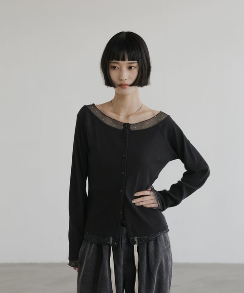 LOWRYS FARM（ローリーズファーム）の「２ＷＡＹレイヤードＬＳ 638375（Tシャツ/カットソー・レディース・イエロー/ブラック/アイボリー・FREE）」の6枚目の写真