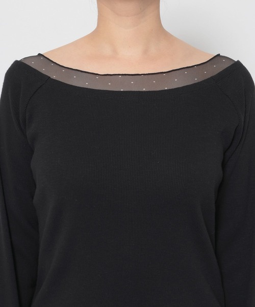 LOWRYS FARM（ローリーズファーム）の「２ＷＡＹレイヤードＬＳ 638375（Tシャツ/カットソー・レディース・イエロー/ブラック/アイボリー・FREE）」の12枚目の写真