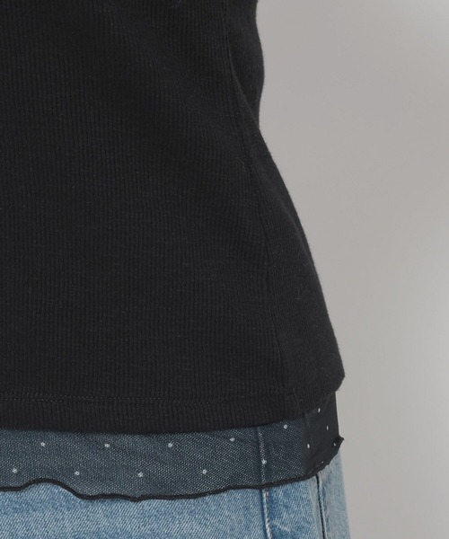 LOWRYS FARM（ローリーズファーム）の「２ＷＡＹレイヤードＬＳ 638375（Tシャツ/カットソー・レディース・イエロー/ブラック/アイボリー・FREE）」の15枚目の写真