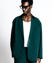 メンズのテーラードジャケット（グリーン・カーキ/緑色系