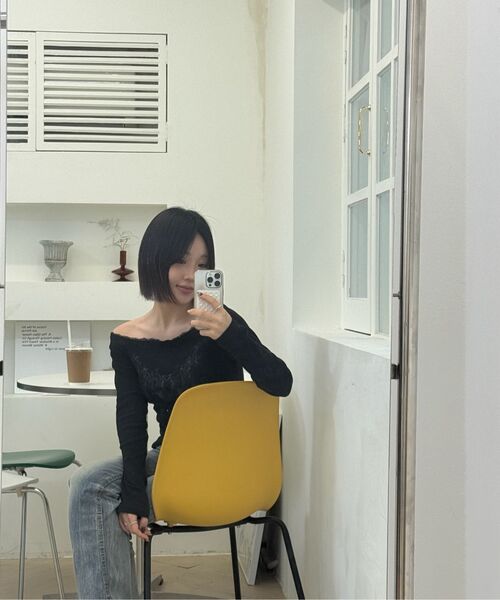 THE GREEN LAB（ザグリーンラボ）の「レースタイシャーリングTシャツ[ブラック]（Tシャツ/カットソー・レディース・その他・FREE）」の21枚目の写真