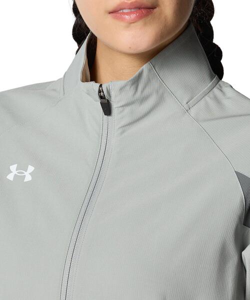 UNDER ARMOUR(アンダーアーマー)の「UAウーブン ジャケット(トレーニング/レディース)(その他アウター・レディース・グレー系その他・L/M/S/XL)」の4枚目の写真