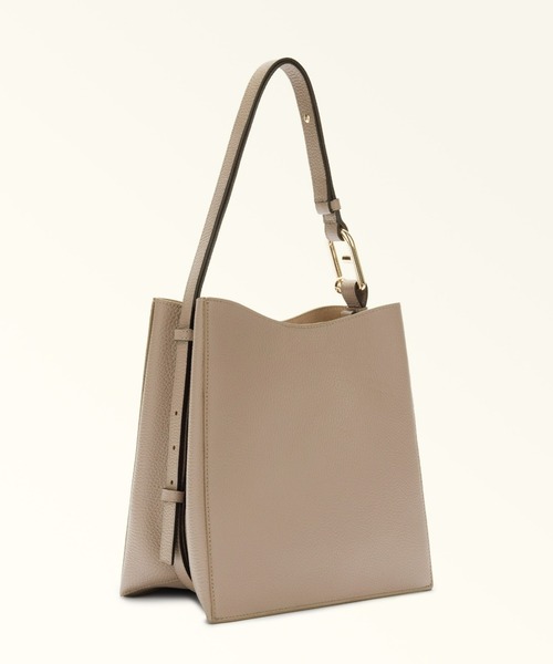 FURLA（フルラ）の「フルラ ヌヴォラ (Furla Nuvola) バケットバッグ S（ショルダーバッグ・レディース・オフホワイト/ブラック/モカ・ONE SIZE）」の8枚目の写真