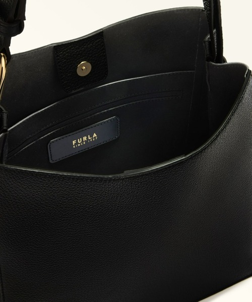 FURLA（フルラ）の「フルラ ヌヴォラ (Furla Nuvola) バケットバッグ S（ショルダーバッグ・レディース・オフホワイト/ブラック/モカ・ONE SIZE）」の7枚目の写真