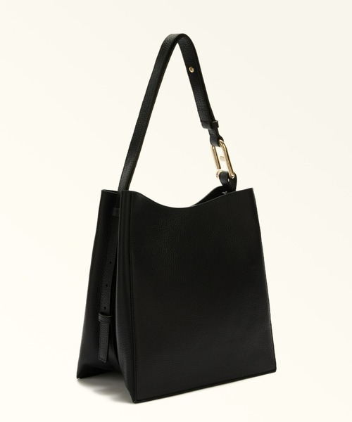 FURLA（フルラ）の「フルラ ヌヴォラ (Furla Nuvola) バケットバッグ S（ショルダーバッグ・レディース・オフホワイト/ブラック/モカ・ONE SIZE）」の4枚目の写真